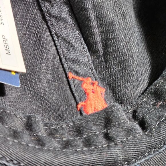 Polo Ralph Lauren Pony Logo Dad Hat Cap Black Red Masked Wolf Edition Cotton - Picture 11 of 12